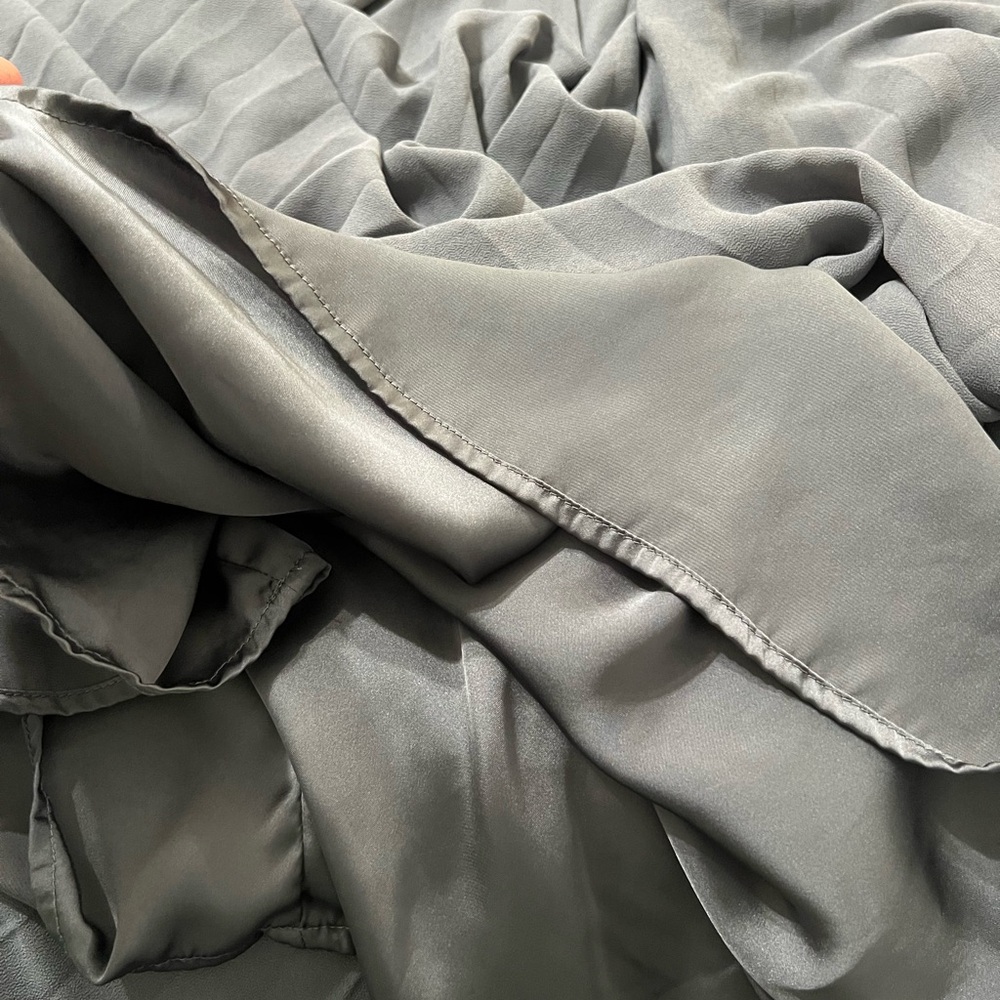 H&M Pleated Midi Dress in Dusty Blue-Gray - Picture 11 of 11